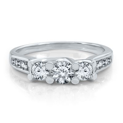 1ct TW Three-Diamond Anniversary Ring