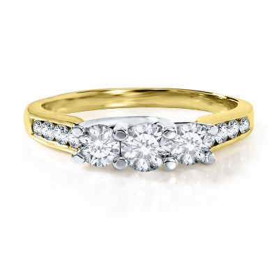 1ct TW Three-Diamond Anniversary Ring