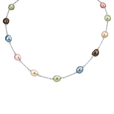 Honora™ Gelato Pearl Station Necklace