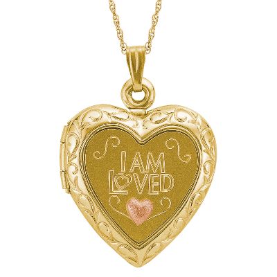 Heart-Shaped Locket Pendant