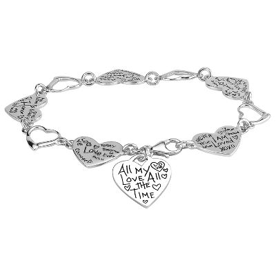 Heart-Shaped Links Bracelet
