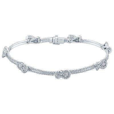 2ct TW Everlon™ Knot Diamond Bracelet