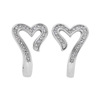 1/5ct TW Hoop Diamond Earrings