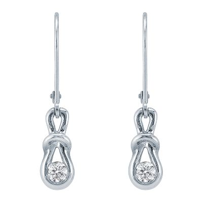 1/4ct TW Everlon™ Knot Diamond Earrings