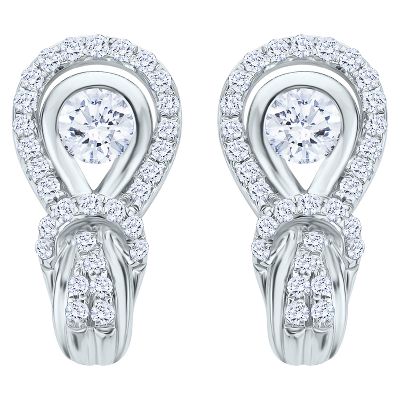5/8ct TW Everlon™ Knot Diamond Earrings