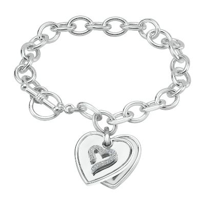 .05ct TW Diamond Charm Bracelet