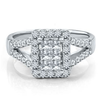 1ct TW Diamond Engagement Ring