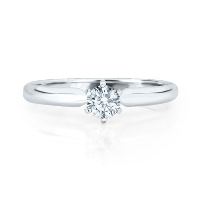 1/3ct Round Diamond Engagement Ring 