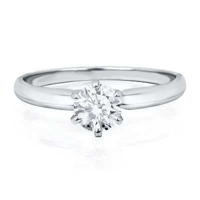 5/8ct Round Diamond Engagement Ring