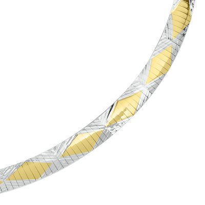 Bonded Gold Reversible Omega Necklace