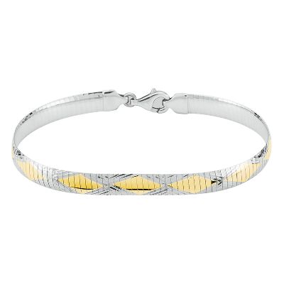Bonded Gold Reversible Omega Bracelet