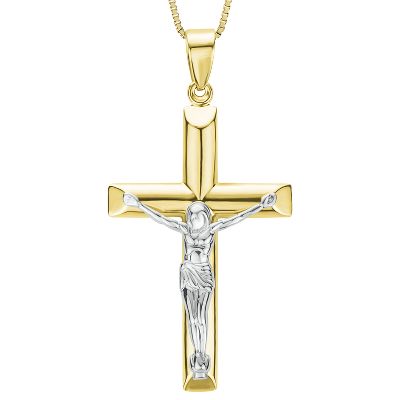 Bonded Gold Crucifix Pendant