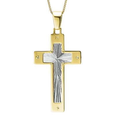 Bonded Gold Cross Pendant