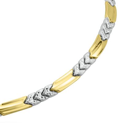 Bonded Gold <i>V</i> Link Necklace