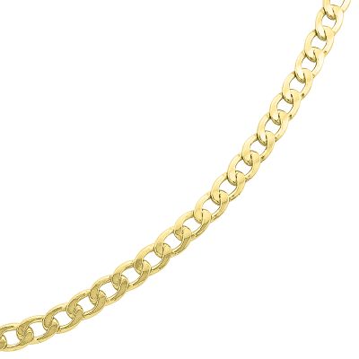 Bonded Gold Curb Link Chain