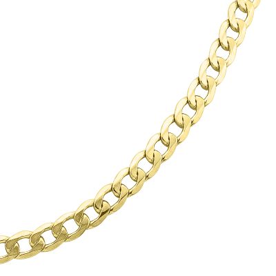 Bonded Gold Curb Link Chain