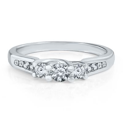 1/2ct TW Three-Diamond Anniversary Ring