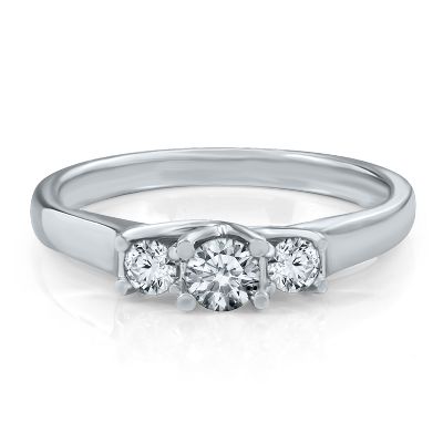 1/2ct TW Three-Diamond Anniversary Ring