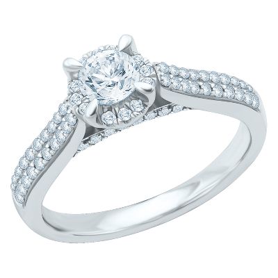 3/4ct TW Diamond Engagement Ring, GIA® Graded