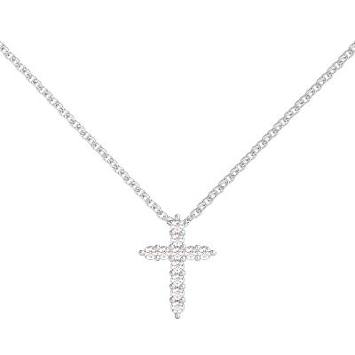 1/4ct TW Cross Diamond Pendant