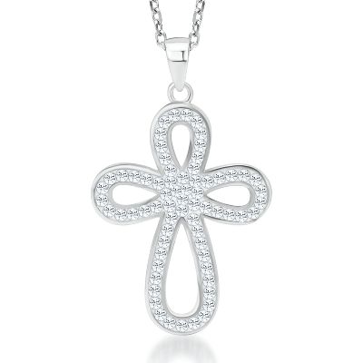 White Cross Pendant