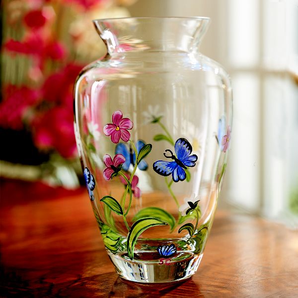 Lenox :: Butterflies & Blossoms Glass Vase