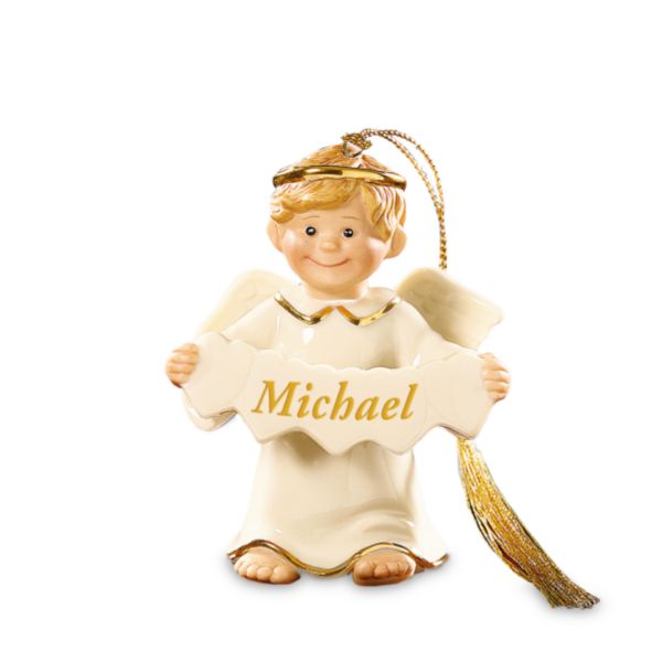 Lenox An Angel All My Own Personalized (Boy) Ornament
