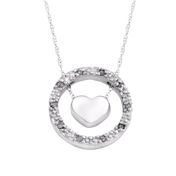 Lenox Eternal Love Slide White Gold Pendant