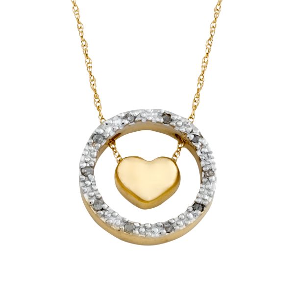 Lenox Eternal Love Slide Yellow Gold Pendant