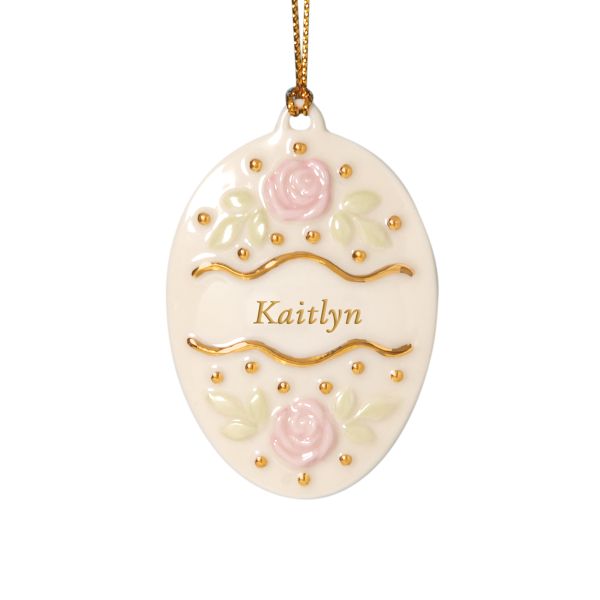 Personalized Easter Egg Charm Ornament by Lenox
