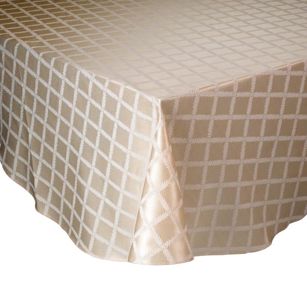 Laurel Leaf Tablecloth, Ivory
