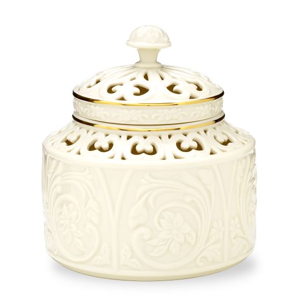 Versailles Covered Round Candle Box by Lenox