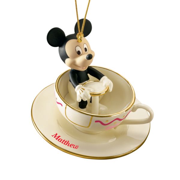 Lenox My Ride with Mickey Personalized Ornament
