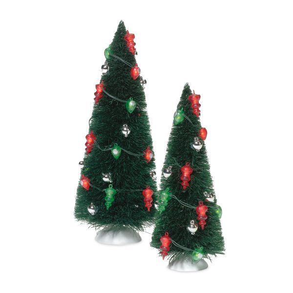 ""Lighted Ornament Trees", Set of 2"
