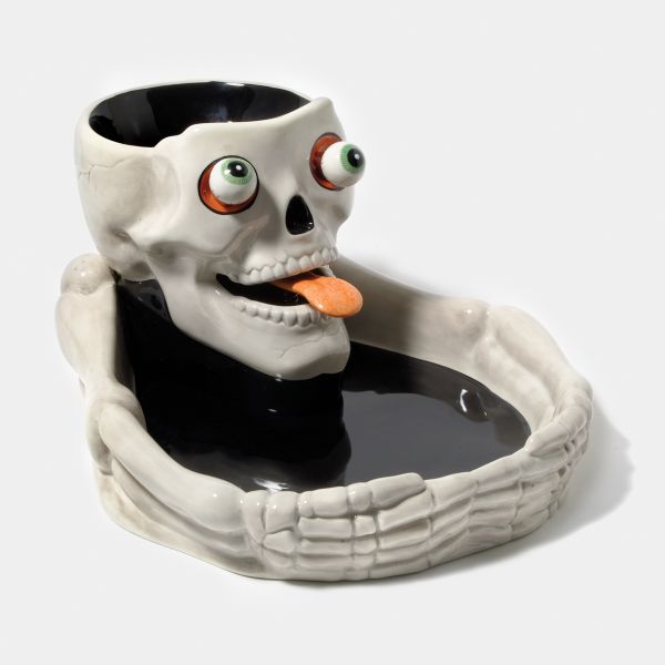 Department 56 Skull Chip 'n' Dip Set
