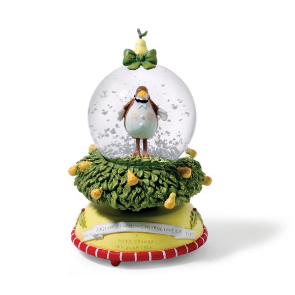 Department 56 12 Days Patridge Waterglobe Music Box

