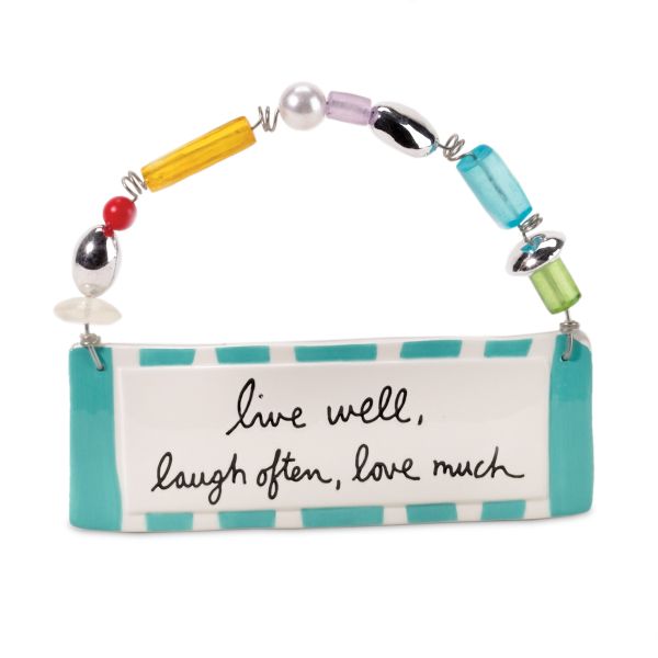 Sandra Magsamen Live Well, Laugh Often Plaque
