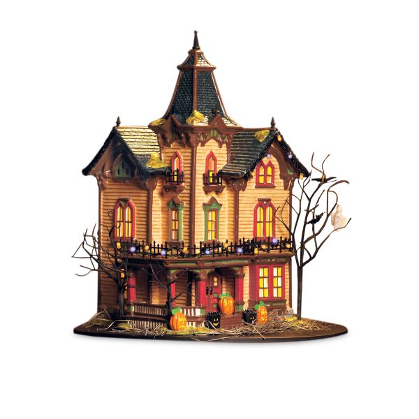 "Department 56 Halloween Victorian Lighted House"