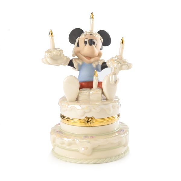 "Mickey's Birthday Surprise Treasure Box by Lenox"
