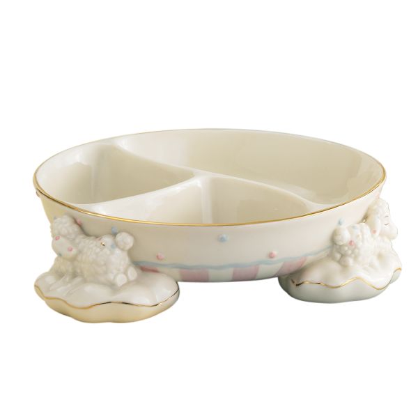 "Lenox Lazy Lambs™ Divided Bowl"
