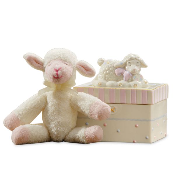 "Lenox Lazy Lambs™ Box with Plush"
