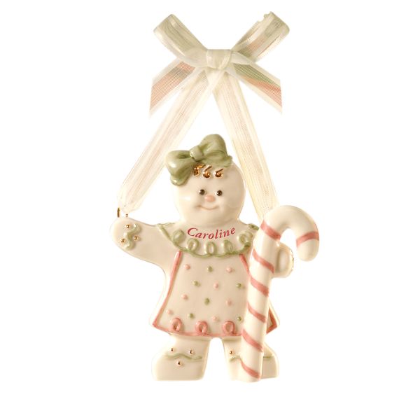 Personalized Gingerbread Girl Ornament by Lenox
