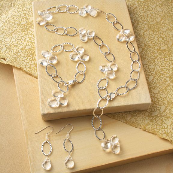 Department 56 Crystal Teardrop Necklace
