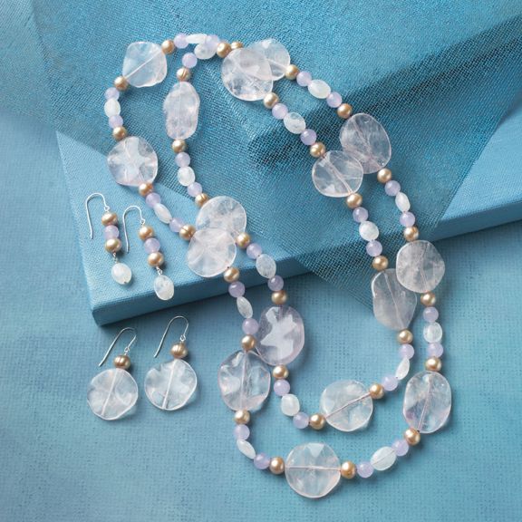 Department 56 Rose Quartz Necklace
