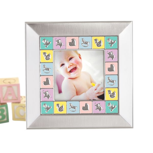 "Gorham� Peek-A-Boo Square Baby Frame"
