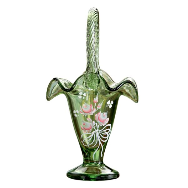 Fenton Irish Roses Basket
