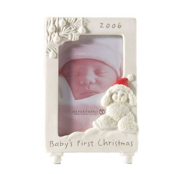 Department 56 Snowbabies Baby's First Christmas Frame
