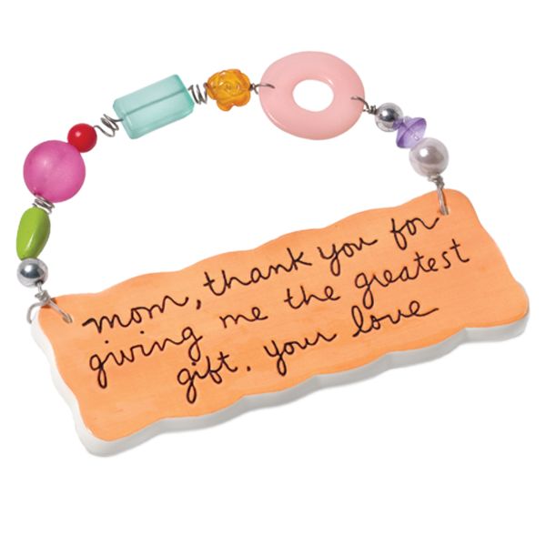 Department 56 Mom Gift Plaque
