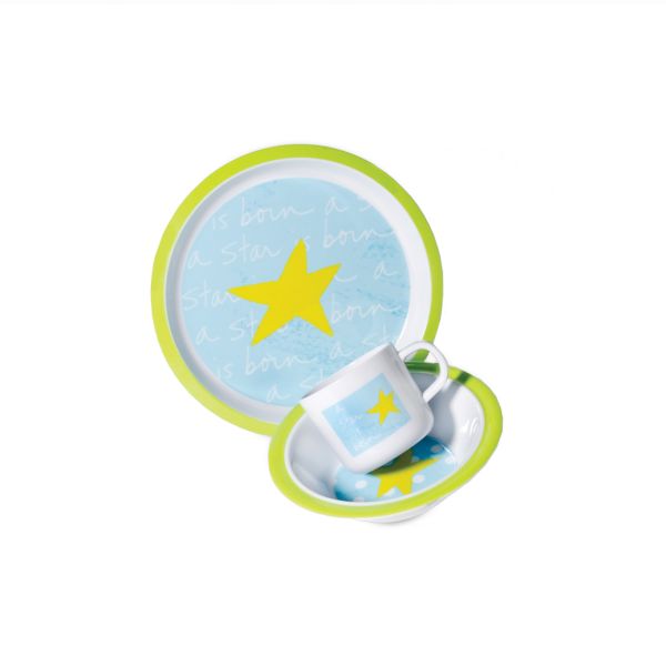 "Baby Boy Melamine 3-piece Set"""""
