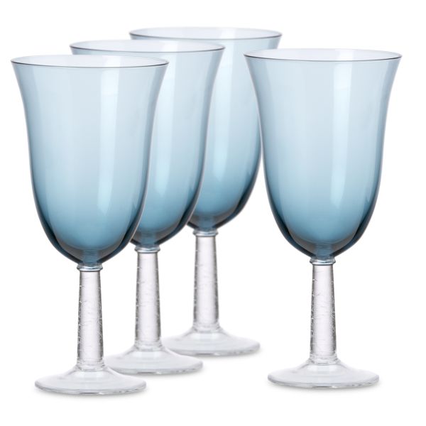 "Gorham� Crackle™ Iced Beverage Glasses, Set of 4 - Blue"
